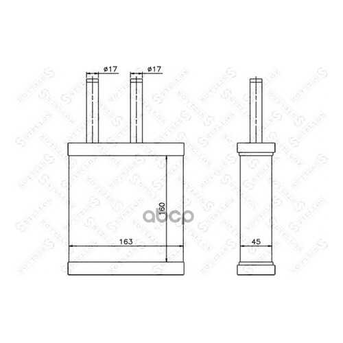 Радиатор печки Stellox 1035189SX