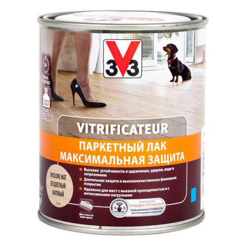 Лак V33 0.75 л, дуб полуглянцевый