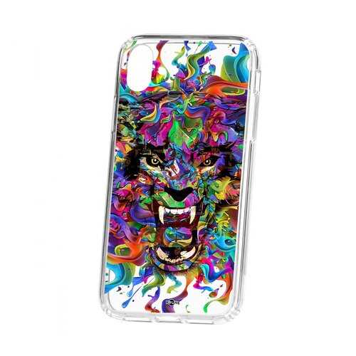 Чехол Kruche Apple iPhone XR Print Colored beast