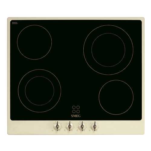 Встраиваемая варочная панель электрическая Smeg P 864 PO Beige/Black