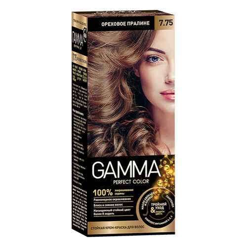 Краска для волос SVOBODA GAMMA Perfect color ореховое пралине 7,75, 50гр