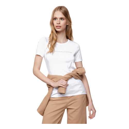 Футболка женская United Colors of Benetton CCC_3GA2E16A2 белая L