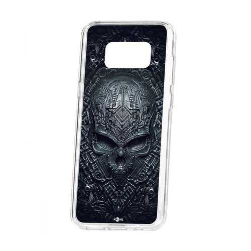 Чехол Kruche Samsung Galaxy S8 Plus Print Череп техно