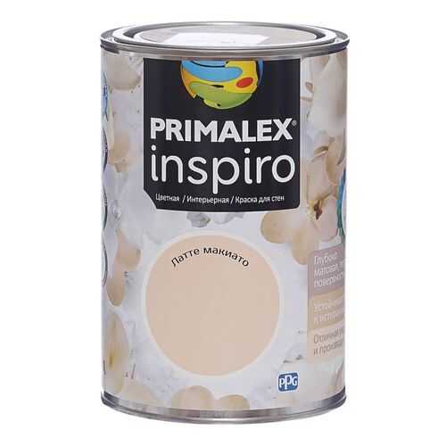 Краска для внутренних работ Primalex Inspiro 1л Латте Макиато, 420108