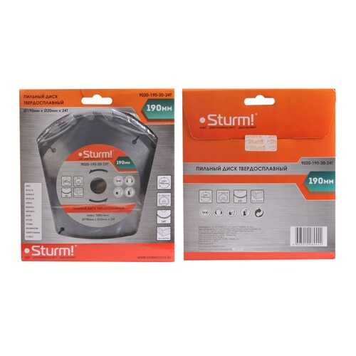 Диск по дереву для дисковых пил Sturm! 9020-190-20-24T