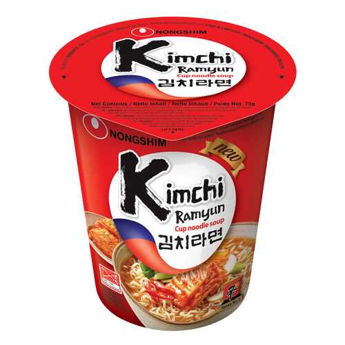 Лапша быстрого приготовления Кимчи Рамен Nongshim стакан 75 г