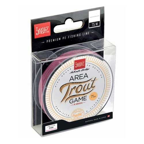 Леска монофильная Lucky John Area Trout Game Fluorocarbon 075/020, розовая