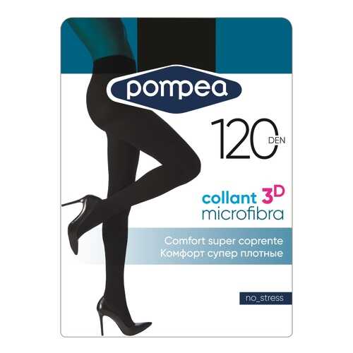 Колготки женские Pompea Microfibra 3D 120 den черные 5