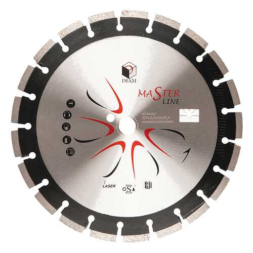 Алмазный диск (круг) DIAM Master Line 350x3,0x10x25,4 асфальт 000489
