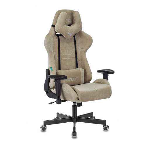 Кресло игровое Бюрократ VIKING KNIGHT LT21 FABRIC песочный крестовина металл