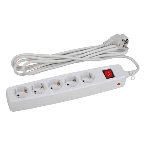Сетевой фильтр ЭРА SF-5es-2m-W, 5 розеток, 2 м, White