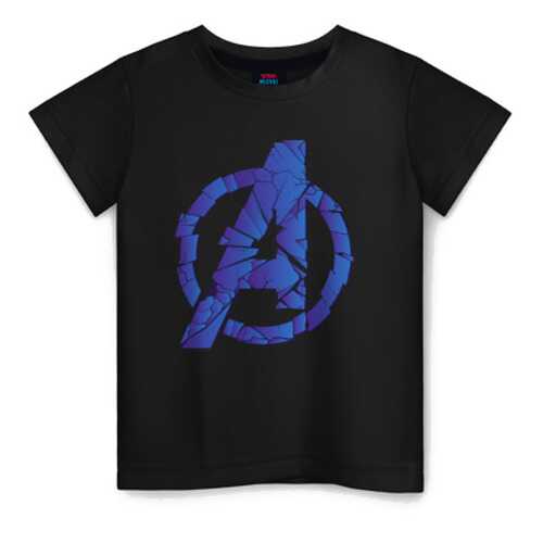 Детская футболка ВсеМайки Avengers logo blue хлопок, р. 170