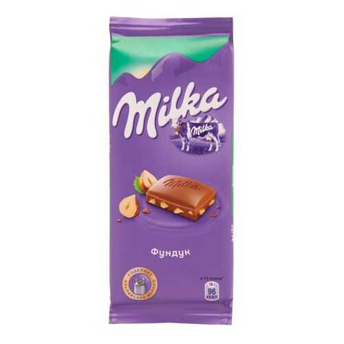 Шоколад молочный Milka фундук 90 г