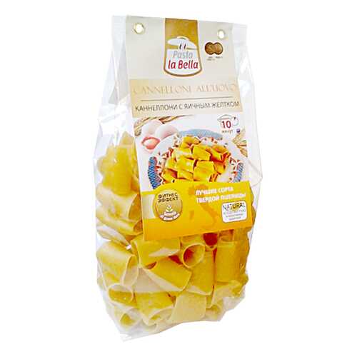 Макароны pasta la Bella каннеллони с яичным желтком