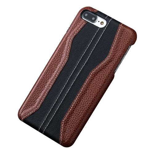 Чехол MyPads Premium для iPhone 7 Plus Black/Brown