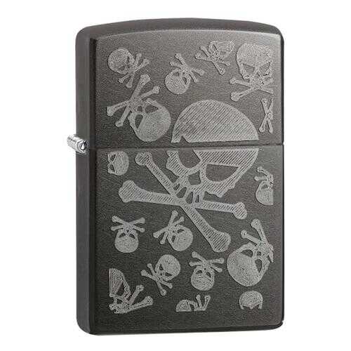 Зажигалка Zippo Skulls Crossbones Gray Dusk