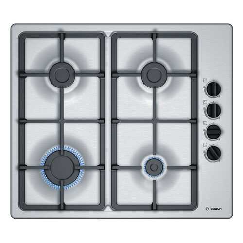 Встраиваемая варочная панель газовая Bosch PBP6C5B91R Silver