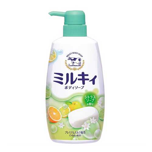 Жидкое мыло для тела Cow Brand Milky, c ароматом цитрусовых, 550 мл