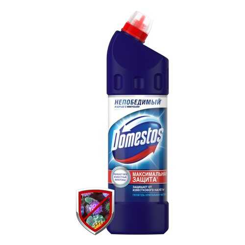 Средство для туалета гель Domestos максимальная защита против известкового налета 1 л