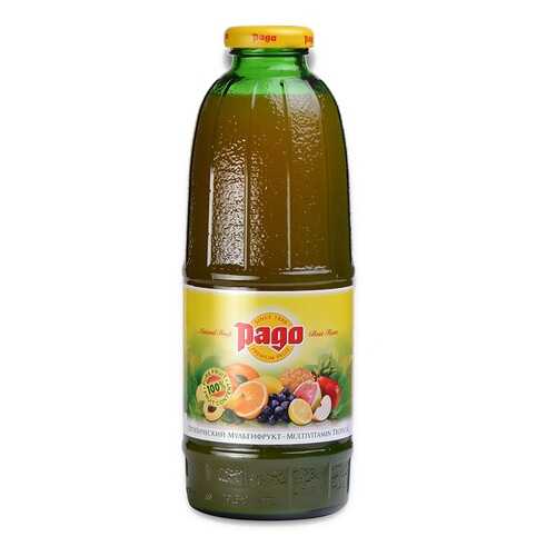 Сок Pago Тропический Мультифрукт 0.75л стеклянная бутылка Россия