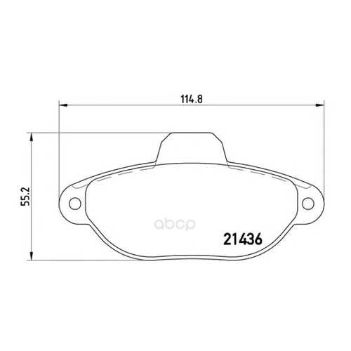 Тормозные колодки дисковые brembo P24147