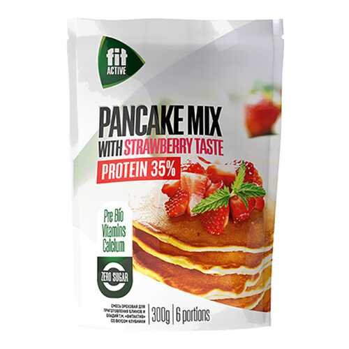 Смесь Fit Parad для оладьев со вкусом клубники высокобелковая 300 г