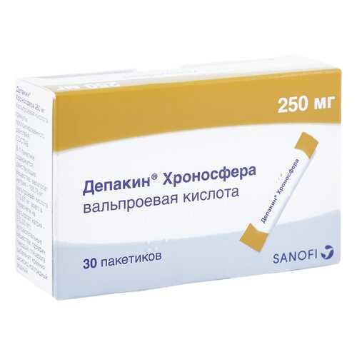 Депакин Хроносфера гранулы 250 мг 30 шт.