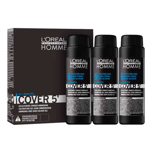 Оттеночный гель L'Oreal Professionnel Homme Cover 5 №6 Dark Blond 150 мл