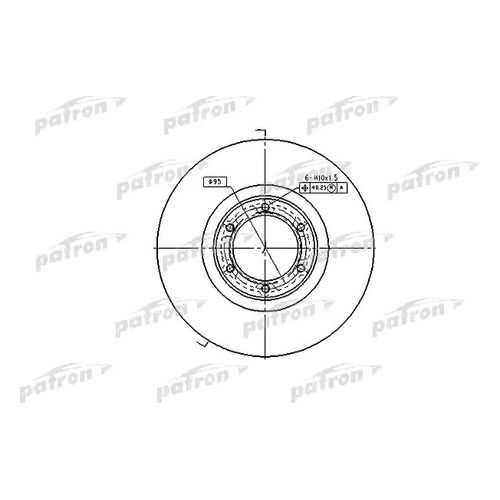 Тормозной диск PATRON PBD1002