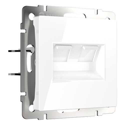Компьютерная розетка Werkel Ethernet RJ-45 WL01-RJ45+RJ45 a033759 белый