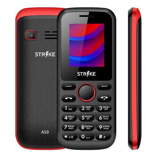Мобильный телефон STRIKE A10 Black/Red