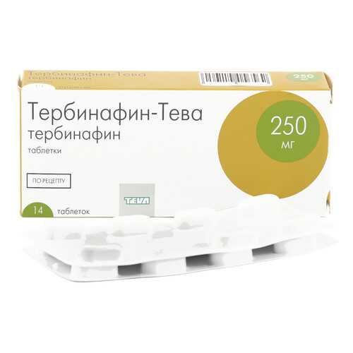 Тербинафин-Тева таблетки 250 мг 14 шт.