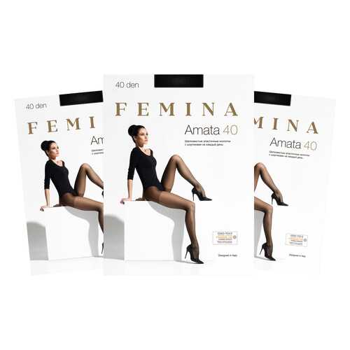 Колготки женские FM Amata Promo 40 den nero 4/L (набор 3 шт.)
