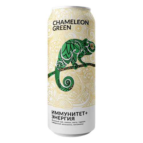 Напиток Green Chameleon энергетический без сахара лимон, тархун 500 мл