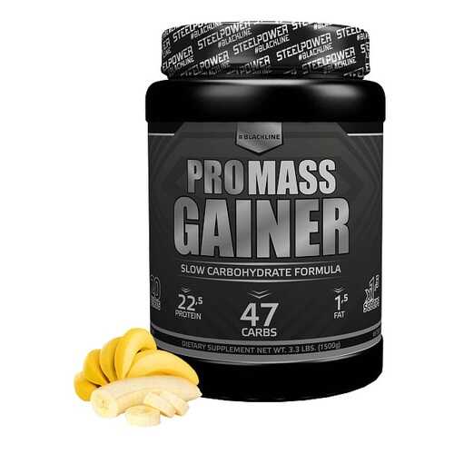 Гейнер Steel Power Nutrition Pro Mass Gainer 1500 г банан
