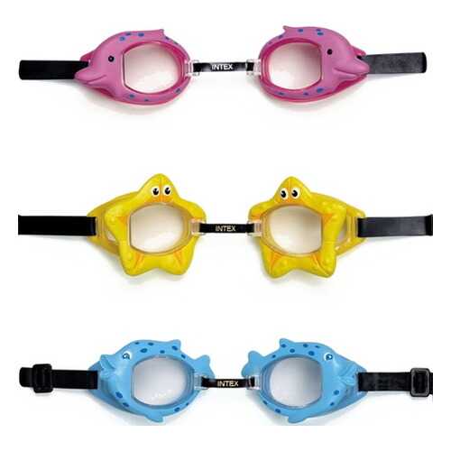 Очки для плавания INTEX Fun Goggles голубые