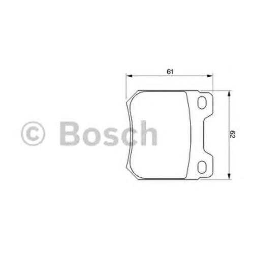 Комплект тормозных колодок Bosch 0986424754