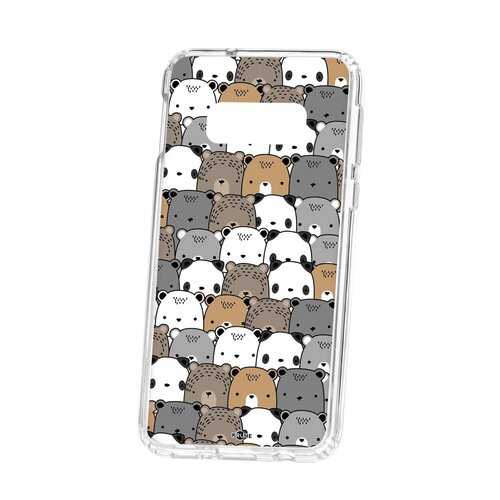 Чехол Kruche Samsung Galaxy S10e Print Медвежата