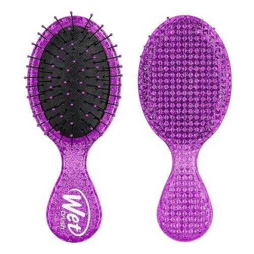Щетка для спутанных волос Рок н Ролл WET BRUSH MINI ROCK N ROLL DETANGLER-PURPLE GLITTER