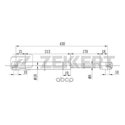 Амортизатор Багажника/капота Zekkert GF1344
