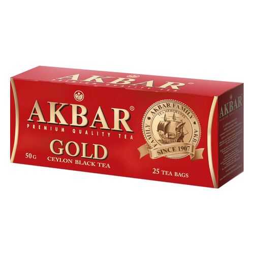 Чай черный Akbar gold 25 пакетиков