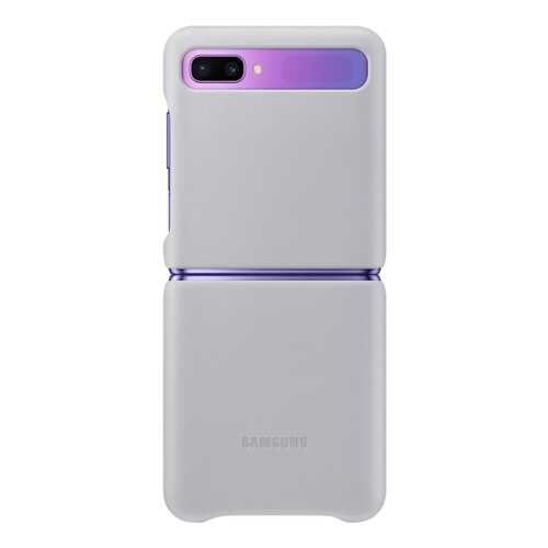 Чехол Samsung Leather Cover для Samsung Galaxy Z Flip Grey
