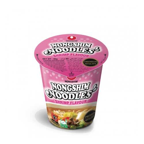Лапша быстрого приготовления Nongshim с креветками стакан 65 г