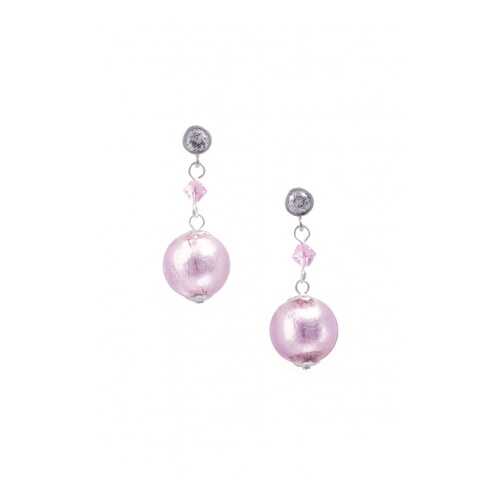 Серьги Perla Appeso Argento 09030533 розовые
