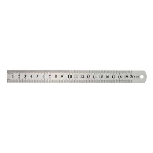 Линейка нержавеющая 200х19 мм FIT 19002