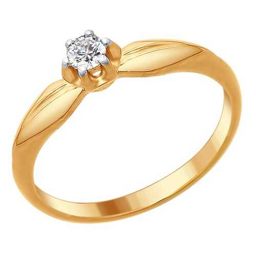 Кольцо женское SOKOLOV из серебра со Swarovski Zirconia 89010087 р.17