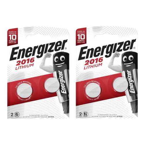 Батарейка Energizer Lithium CR 2016 2шт (2 упаковки)