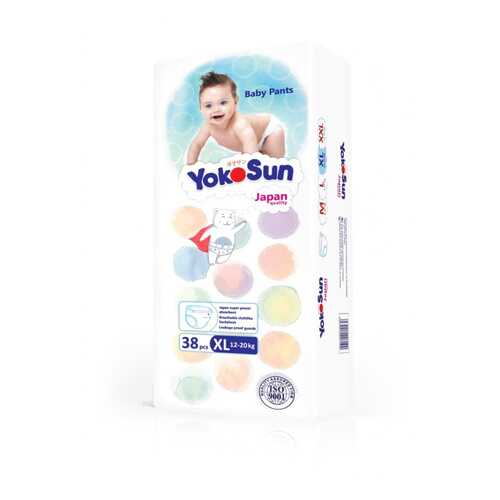 Подгузники-трусики YokoSun XL (12-20 кг) 38 шт.