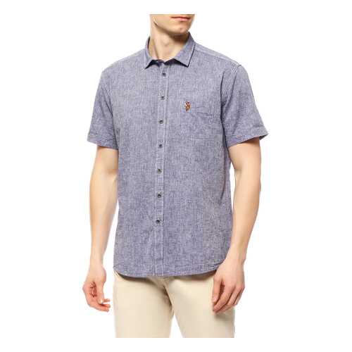 Рубашка мужская U.S. POLO ASSN. G081SZ0040ELFY18Y синяя XS