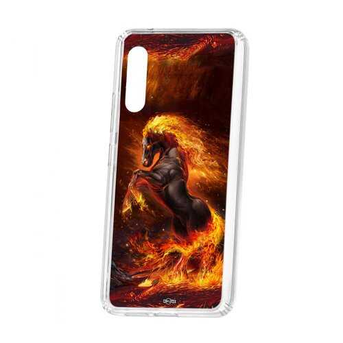 Чехол Kruche Samsung Galaxy A90 5G Print Конь огонь